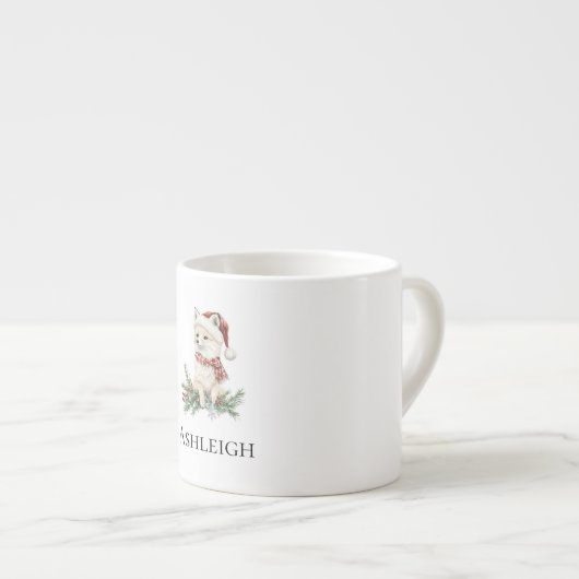 Naam Christmas Fox Espresso Kop (Voorkant rechts)