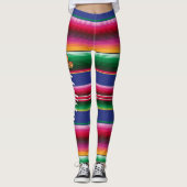 NAAM Cinco de Mayo Serape Blanket Pattern Leggings (Voorkant)