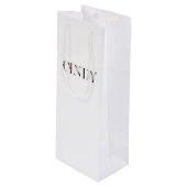 Naam Cindy Wijn Cadeautas (Voorkant Gekanteld)