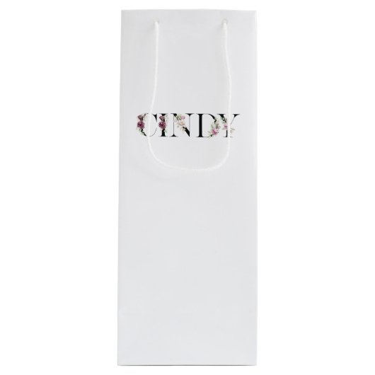 Naam Cindy Wijn Cadeautas (Voorkant)