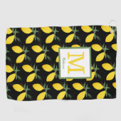 Naam Citrus Monogram Golfhanddoek (Horizontaal)