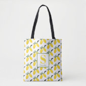 Naam Citrus Monogram Tote Bag (Voorkant)