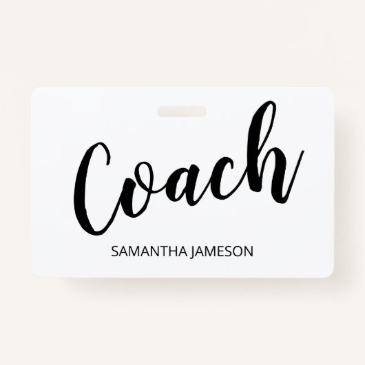 Naam coach badge (Voorkant)