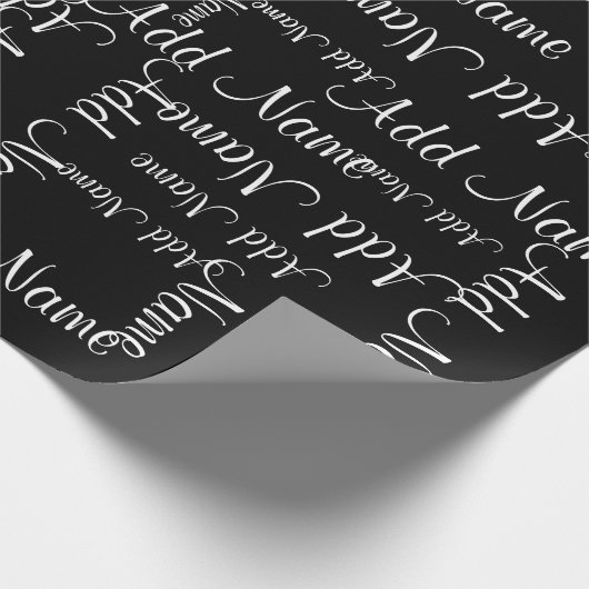 Naam Collage Gift Sjabloon Cadeaupapier (Hoek)