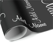 Naam Collage Gift Sjabloon Cadeaupapier (Rol Hoek)