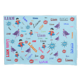 Naam Collage 🎁 Verbazingwekkende Bam Pow Superher Kussensloop