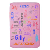 Naam Collage 🎁 Verbazingwekkende Word Cloud Hot P Badmat (Voorkant Verticaal)