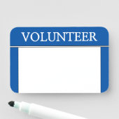 Naam conservatieve, Dapper "VOLUNTEER"-label Naamplaatje (In situ)