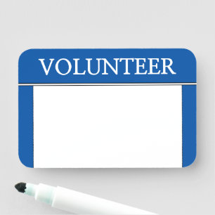 Naam conservatieve, Dapper "VOLUNTEER"-label Naamplaatje