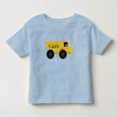 Naam Construction Dump Truck Toddler T-Shirt (Voorkant)