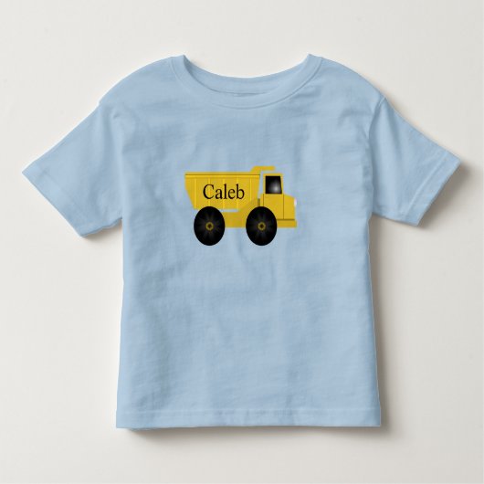 Naam Construction Dump Truck Toddler T-Shirt (Voorkant)