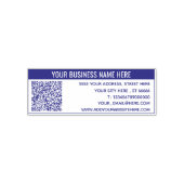 Naam Contact Info Adres QR Code Stempel Voorbeeld (Design)