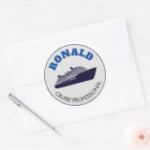 Naam Cruise Professional Ronde Sticker (Envelop)