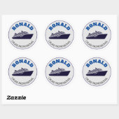 Naam Cruise Professional Ronde Sticker (Vel)