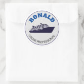 Naam Cruise Professional Ronde Sticker (Tas)
