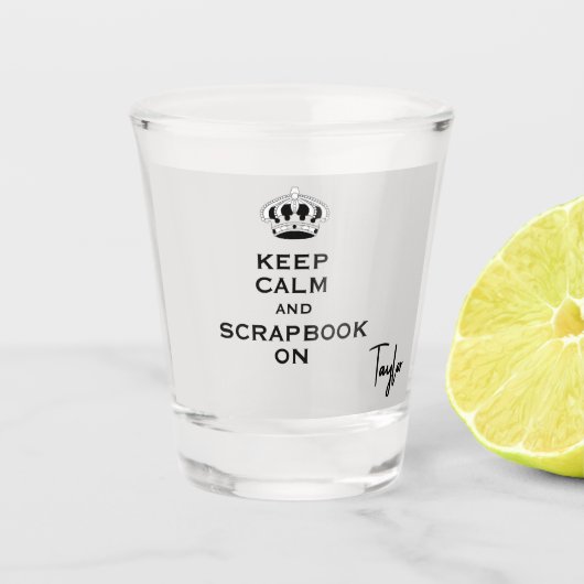Naam, Custom Keep Calm Schattige 1.5oz Schotglas Shot Glas (Voorkant)
