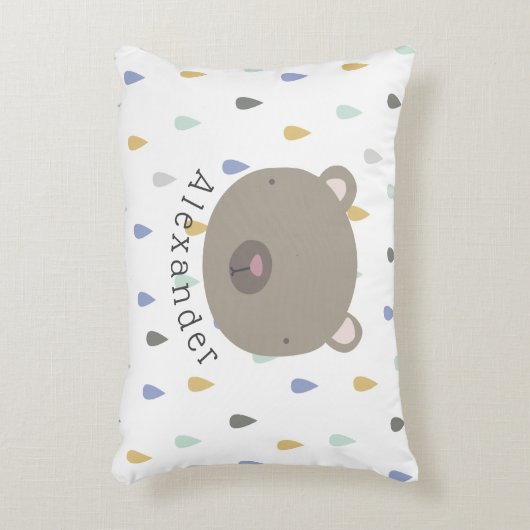  naam Cute Beer Accent Kussen (Voorkant(Verticaal))