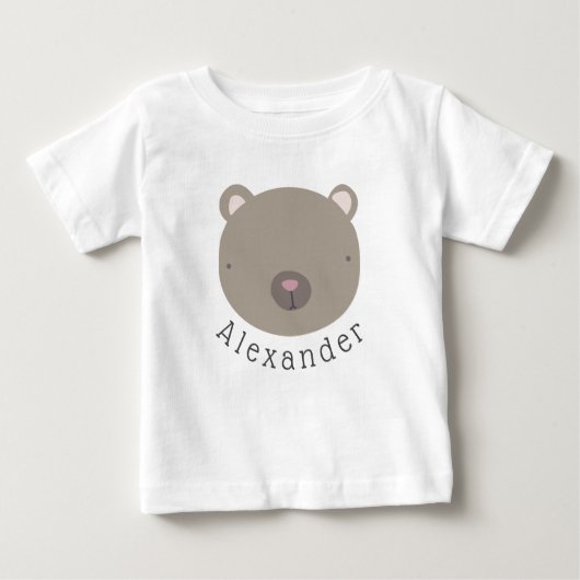  naam Cute Beer Baby T-Shirt (Voorkant)