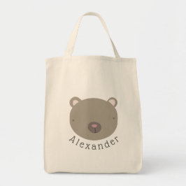  naam Cute Beer Canvas tas