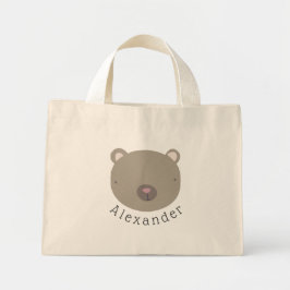  naam Cute Beer Mini Tote Bag