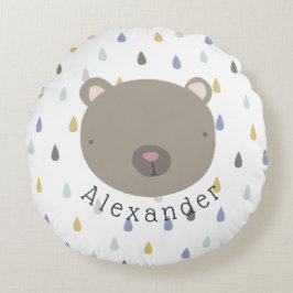  naam Cute Beer Rond Kussen