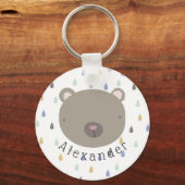  naam Cute Beer Sleutelhanger (Voorkant)