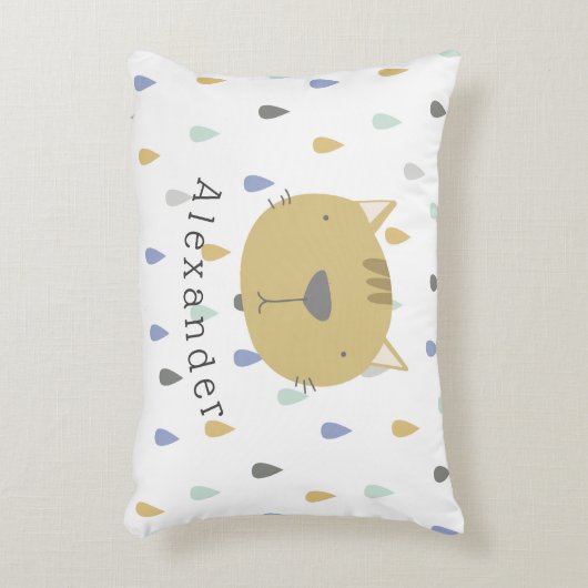  naam Cute Cat Accent Kussen (Voorkant(Verticaal))