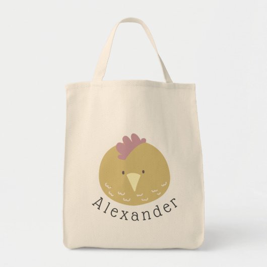 naam Cute Chick Canvas tas (Voorkant)