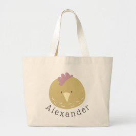  naam Cute Chick Grote Tote Bag