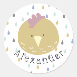  naam Cute Chick Ronde Sticker