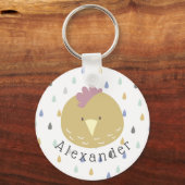 naam Cute Chick Sleutelhanger (Voorkant)