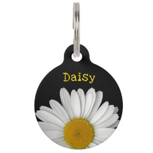 Naam Cute Daisy Flower Huisdierpenning