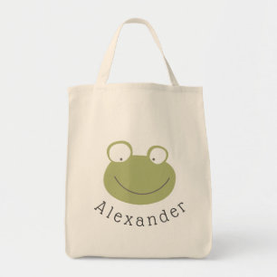 naam Cute Frog Canvas tas
