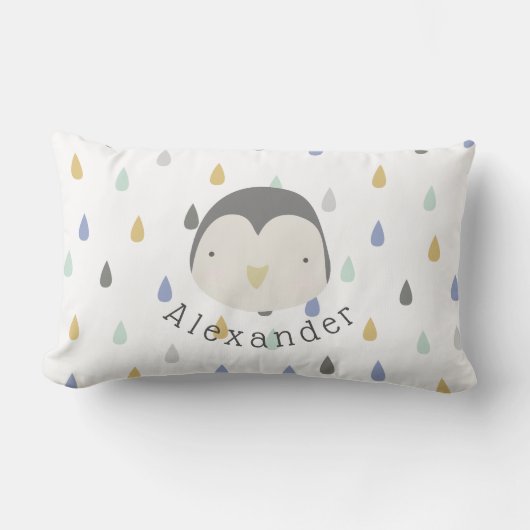 naam Cute Penguin Kussen (Voorkant)