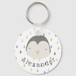 naam Cute Penguin Sleutelhanger