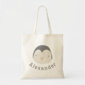 naam Cute Penguin Tote Bag (Voorkant)
