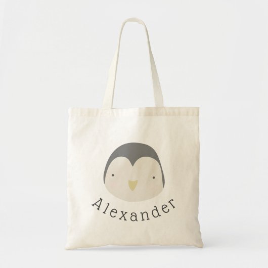 naam Cute Penguin Tote Bag (Voorkant)