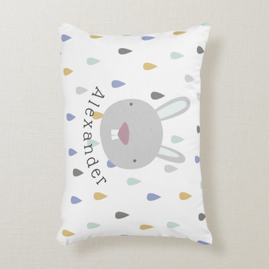  naam Cute Rabbit Accent Kussen (Voorkant(Verticaal))