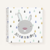  naam Cute Rabbit Notitieboek (Voorkant)