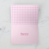 Naam Dag beker en saucer met pinda's Kaart (Binnen)