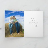 Naam Dag Floral-Halve Kaart (Binnen)