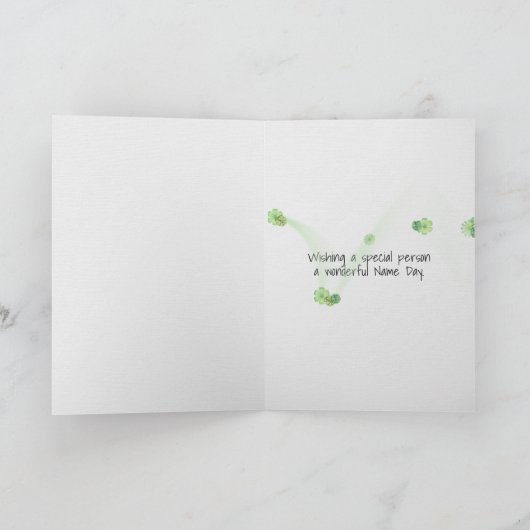 Naam Dag kat op fiets Kaart (Binnen)