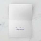 Naam Dag Pansy Teacup Kaart (Binnen)