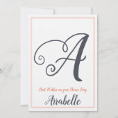 Naam Dag Sint Sint-Dag, Monogram A Kaart (Voorkant)