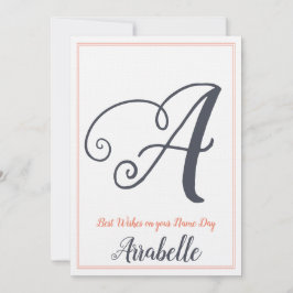 Naam Dag Sint Sint-Dag, Monogram A Kaart