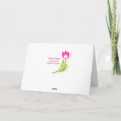 Naam dag-vlinder op maaltijd kaart (Achterkant)