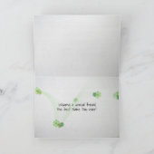 Naam Daggitaar met wilde bloemen Kaart (Binnen)