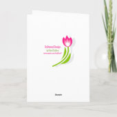 Naam Dagroze tulpenbouquet Kaart (Achterkant)