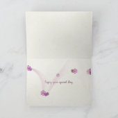 Naam Dagtapijt roos abstracte opmaak Kaart (Binnen)