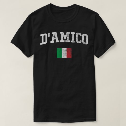 Naam D'Amico Familie Persoonlijk 808 T-shirt (Design voorkant)